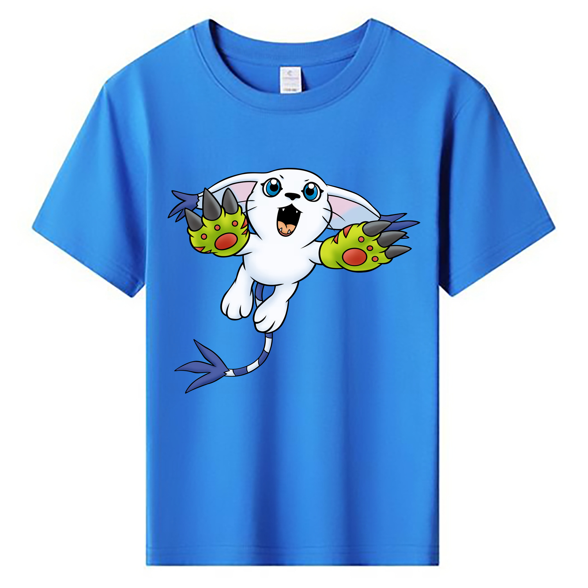 （画像用） Digimon デジタルモンスター/デジモン 綿100％キッズTシャツ（フロントプリント）